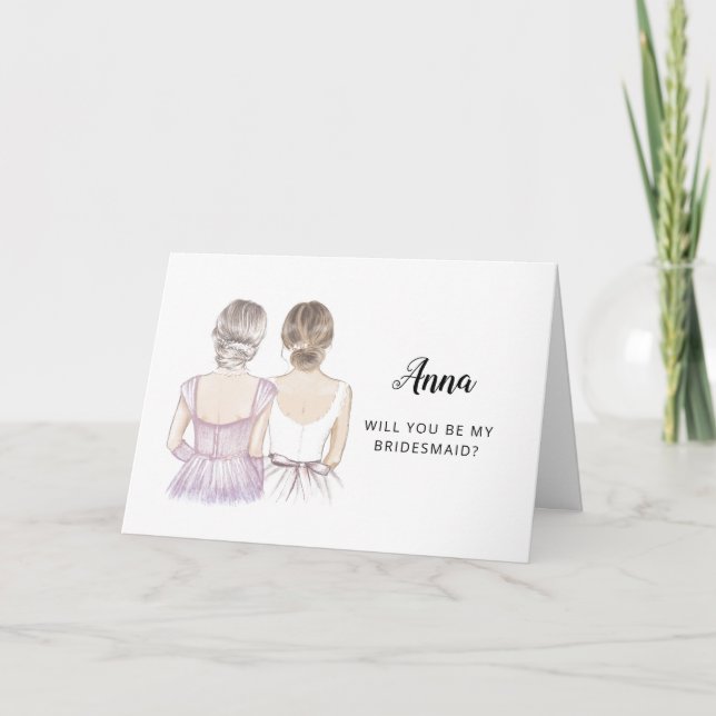 Will You Be My Bridesmaid Proposal Card (Front)
