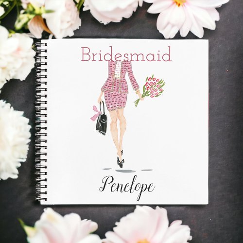 Will you be my Bridesmaid Proposal Fashion Chic Notebook