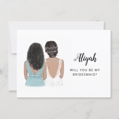 Will You Be My Bridesmaid Proposal Flat Card