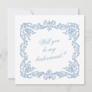 Will You Be My Bridesmaid Proposal Invitation Card
