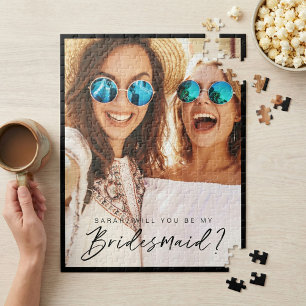 Will You Be My Bridesmaid? Proposal Photo Keepsake Jigsaw Puzzle