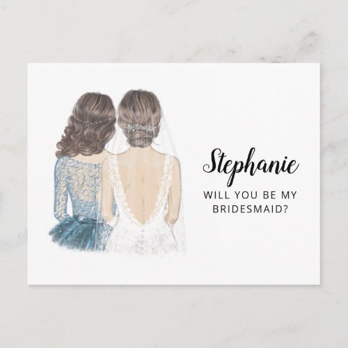 Will You Be My Bridesmaid Proposal Post Card