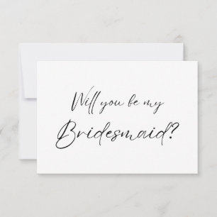 Will you be my Bridesmaid? Proposal  Thank You Card