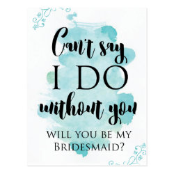 Will you be my bridesmaid question card