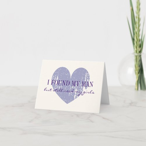 Will you be my bridesmaid request cards with heart