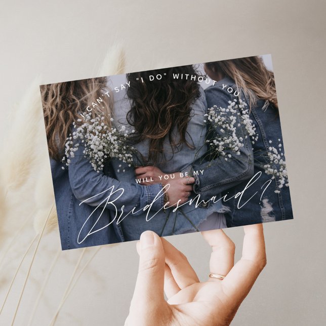 Will You Be My Bridesmaid? Rose Gold & Blush Invit Invitation (Creator Uploaded)