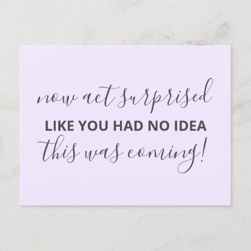 Will You Be My Bridesmaid Simple Funny Invitation Postcard