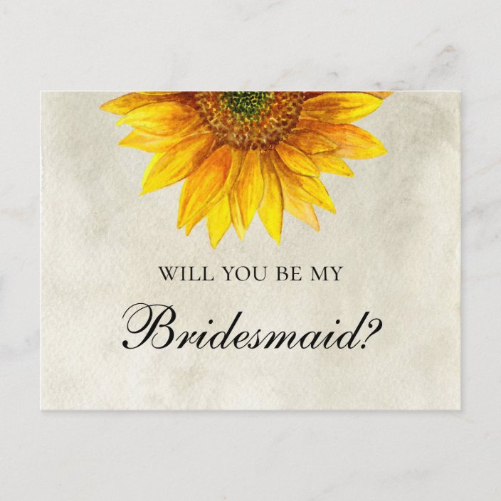rustic will you be my bridesmaid