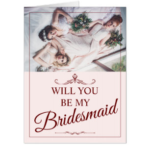 Will You Be My Bridesmaid? Three Lying Bridesmaids Card