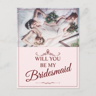 Will you be my bridesmaid? Three lying bridesmaids Enclosure Card