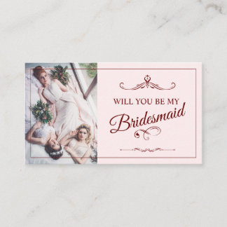 Will You Be My Bridesmaid? Three Lying Bridesmaids Enclosure Card