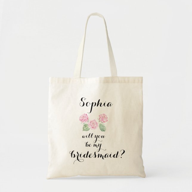 Will you be my Bridesmaid? Tote Bag (Front)