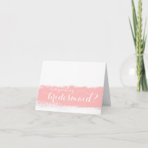 Will You Be My Bridesmaid Watercolor Note Card