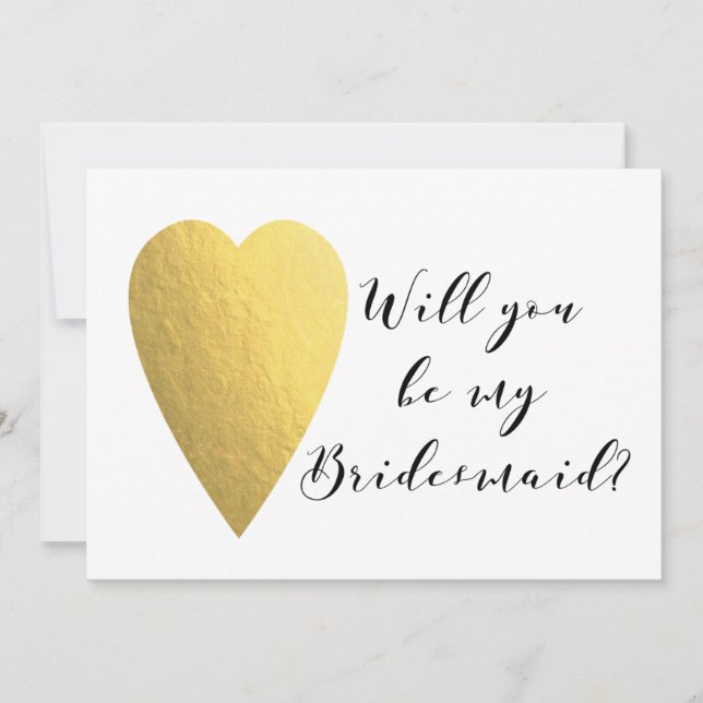 Will you be my Bridesmaid? | WEDDINGS Invitation (Front)