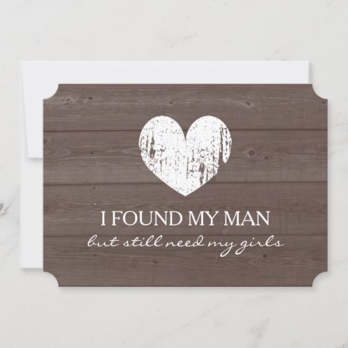 Will you be my bridesmaid wood grain request cards