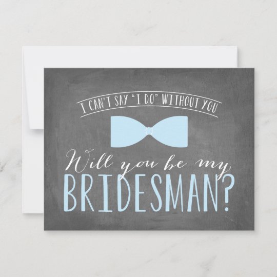 Will you be my BRIDESMAN? Invitation-Zazzle.com-K’Mich Weddings and Events-Philadelphia PA