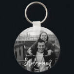 Will You be my Bridesman Photo Keyring<br><div class="desc">Minimalist and modern will you be my bridesman key ring. Text and messages can be edited on the back of the card. For more advanced customization of this design,  e.g. changing layout,  font or text size please click the "CUSTOMIZE" button above. Please contact me for any questions!</div>