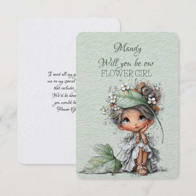Will You Be My Flower Girl (Front/Back)