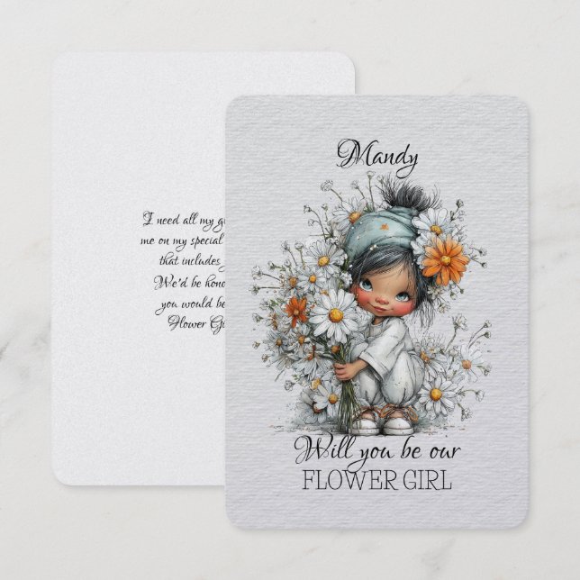 Will You Be My Flower Girl (Front/Back)