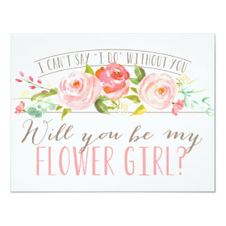 Will You Be My Flower Girl | Bridesmaid Card