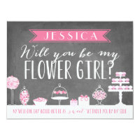 Will You Be My Flower Girl | Bridesmaid Card