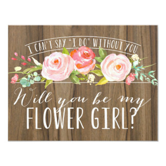 Will You Be My Flower Girl | Bridesmaid Card