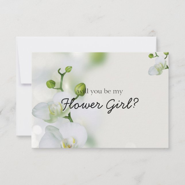 Will You Be My Flower Girl | Elegant Orchid (Front)