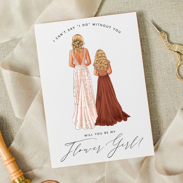 Will You Be My Flower Girl? Girls in Gowns Invitat Invitation (Creator Uploaded)