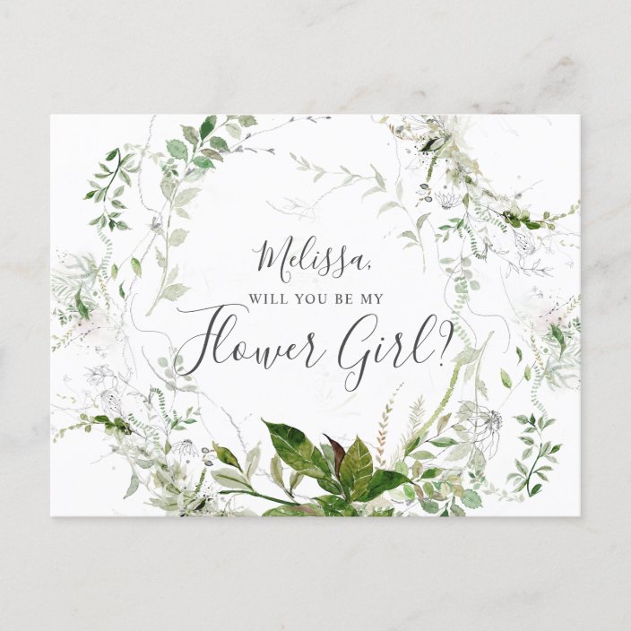 would you be my flower girl