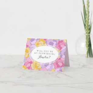 "Will You Be My Flower Girl?" Greeting Card