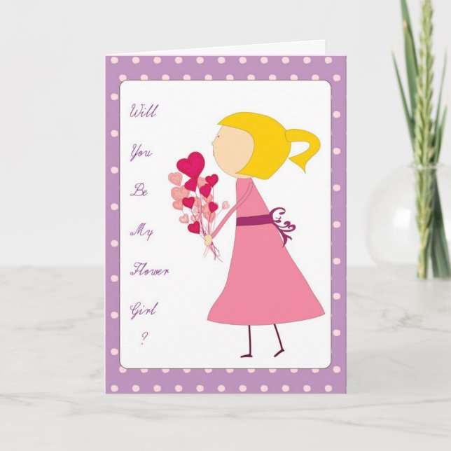 will you be my flower girl invitation (Front)