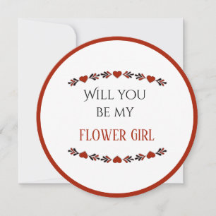 Will You Be My Flower Girl Invitation