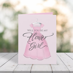 Will you be my Flower Girl Personalized Proposal Card