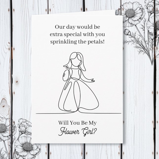 Will You Be My Flower Girl Proposal Card (Creator Uploaded)