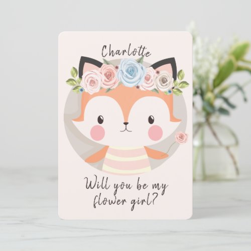 Will You be My Flower Girl Proposal Card