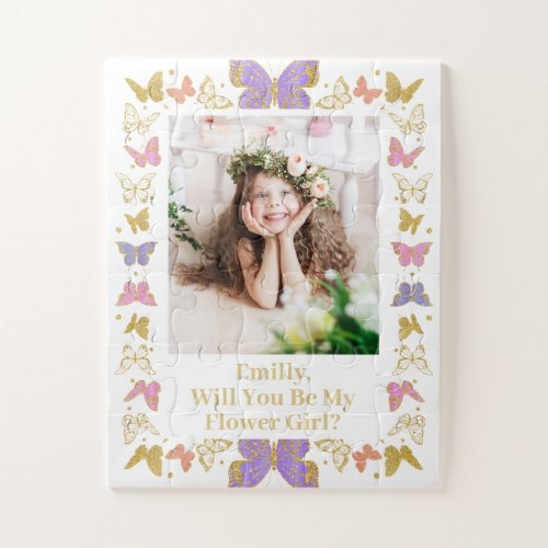 Will You Be My Flower Girl Proposal Jigsaw Puzzle
