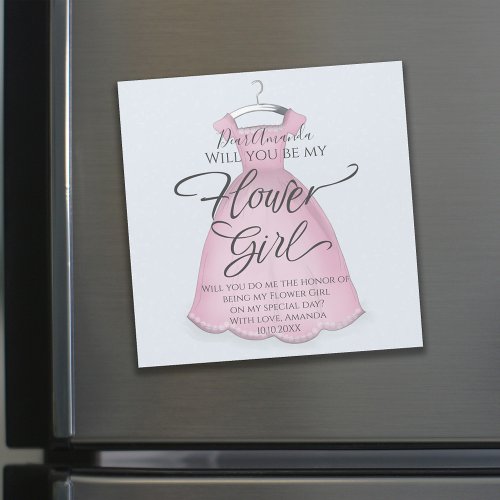 Will you be my Flower Girl Proposal Magnetic