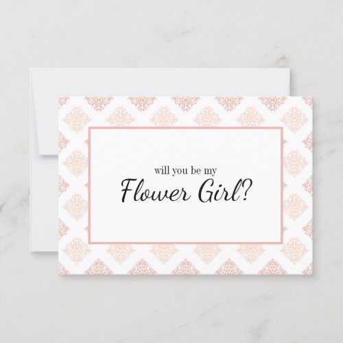 Will You Be My Flower Girl Soft Peachy Blush Damas