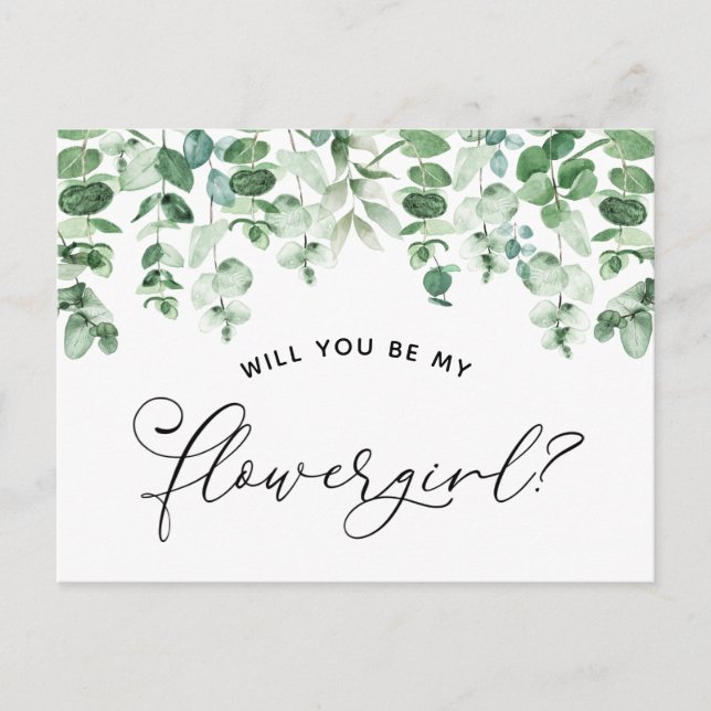Will You be My Flowergirl Proposal Card (Front)