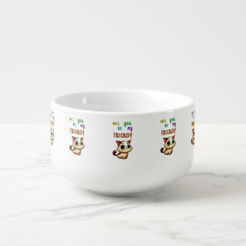 Will You Be My Friend 30 Cats July Friendship Day Soup Mug