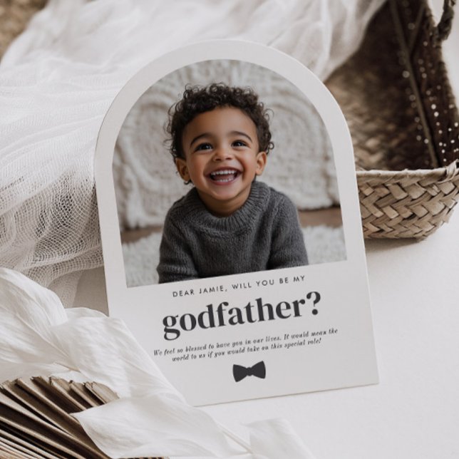Will You Be My Godfather Arch Photo Proposal Invitation (Zazzle Will You Be My Godfather Arch Photo Proposal Acrylic Invitations)