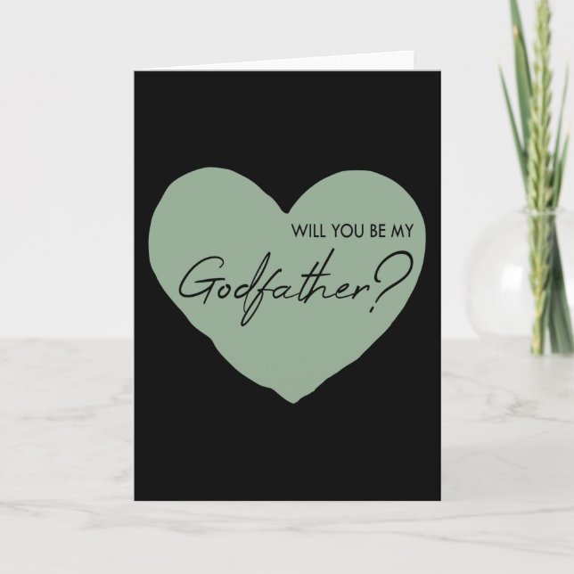 Will you be my godfather? card (Front)