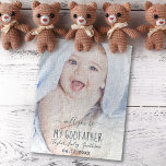Will You Be My Godfather Cute Personalized Photo Jigsaw Puzzle at Zazzle