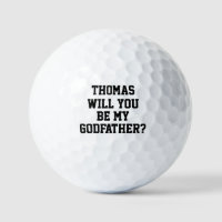 Will You Be My Godfather Godparent Proposal Golfer