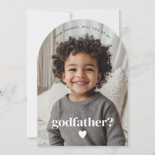 Will You Be My Godfather Photo Proposal  Invitation