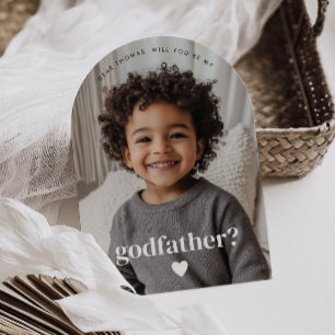Will You Be My Godfather Photo Proposal Invitation