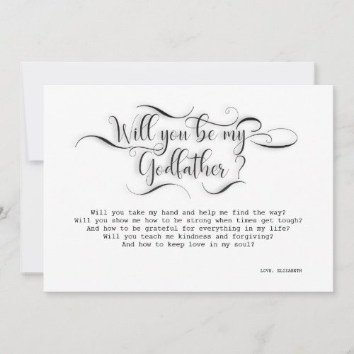 Will You Be My Godfather _ Proposal Card