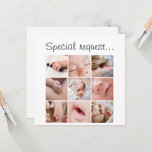 Will You be My Godmother Baby Photos Insert Card