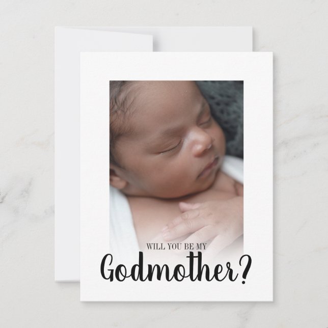 Will You Be My Godmother? Flat Card (Front)