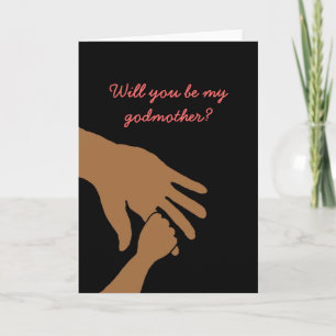 will you be my godmother in pink card ethnic